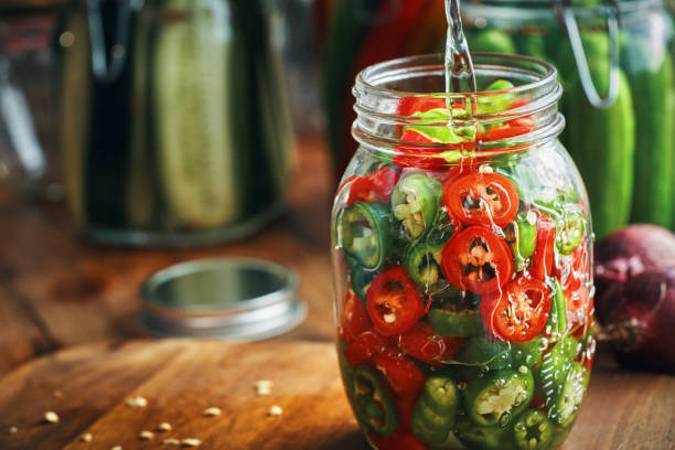 istock Fermented Foods - Preparing Fermented Mixed Chili Peppers 2200849712