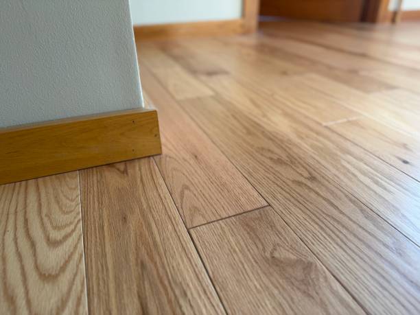istock Hardwood Floor Engineered Tongue and Grove Plank Boards 2200850537