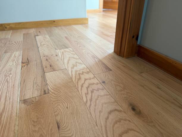 istock Hardwood Floor Engineered Tongue and Grove Plank Boards 2200850551