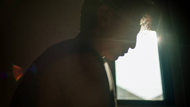 istock In silhouette of man contemplation. 2200850867