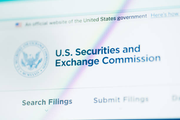 комиссия по ценным бумагам и биржам сша - полномочие стоковые фото и изображения