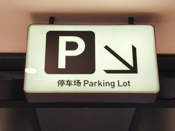 sign of parking lot