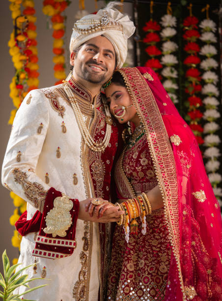 istock Loving groom and bride in wedding ceremony 2200854698