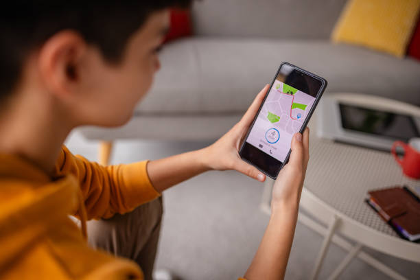 istock Young Woman Planning Route on Smartphone 2200855838