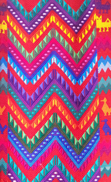 istock Colourful abstract of Guatemalan textile 2200858151