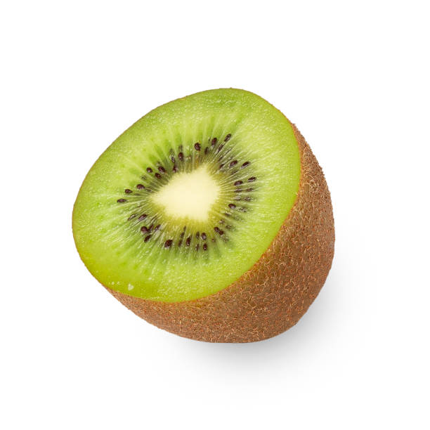 istock Half Kiwi isolated on white background with clipping path, full depth of field 2200861664