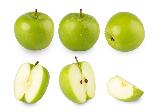 istock Green Apple isolated on white background with clipping path, full depth of field 2200862068