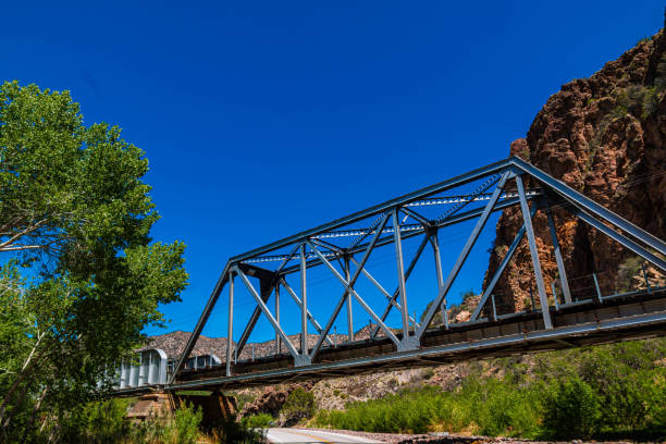 istock Railroad Trestle Bridge On The Rainbow Canyon Scenic Drive 2200863812
