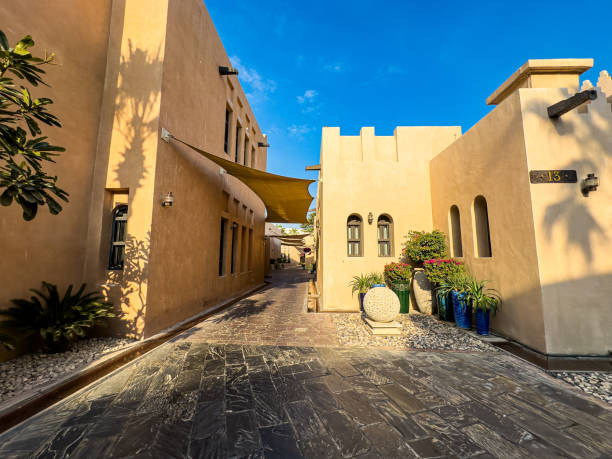 istock yellow one-storey arabian architecture old houses 2200866808