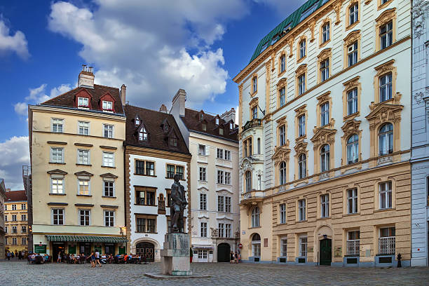 Judenplatz square in Vienna, Austria