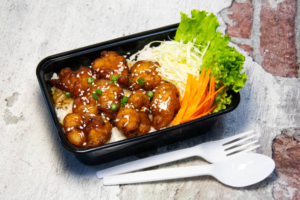 istock Tender chicken with teriyaki sauce 2200870118