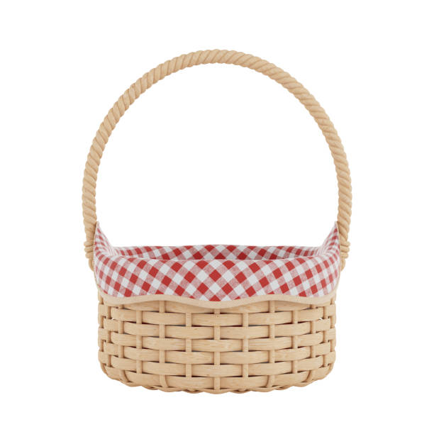 istock Wooden Wicker Basket. 3d Rendering 2200870961
