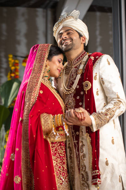 istock Loving groom and bride in wedding ceremony 2200873700
