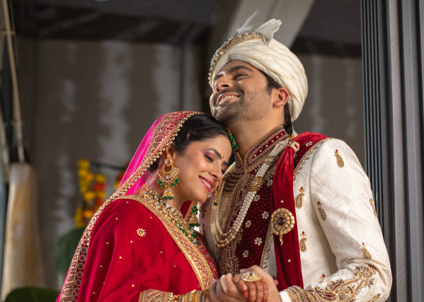 istock Loving groom and bride in wedding ceremony 2200874372