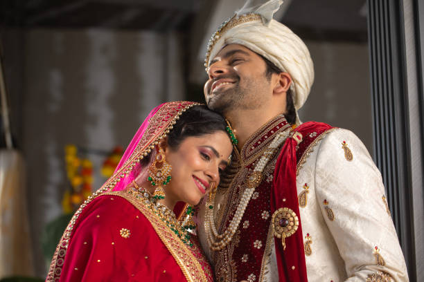 istock Loving groom and bride in wedding ceremony 2200874395
