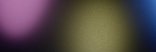istock Colorful lights flicker through transparent grainy surface, banner abstract background.3d rendering 2200879150