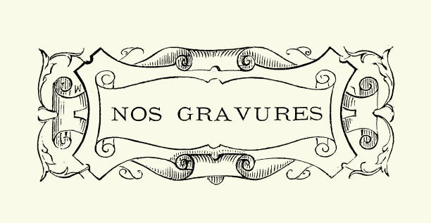 istock Victorian style design element, Scroll, Nos Gravures, French, vintage illustration, 1890s, 19th Century 2200885644
