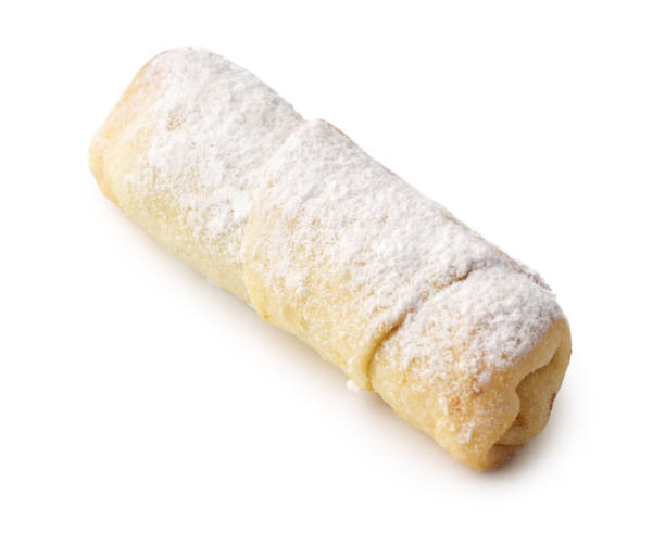 istock Delicious pastry coated in powdered sugar served on a clean white background for a tempting treat display 2200886303