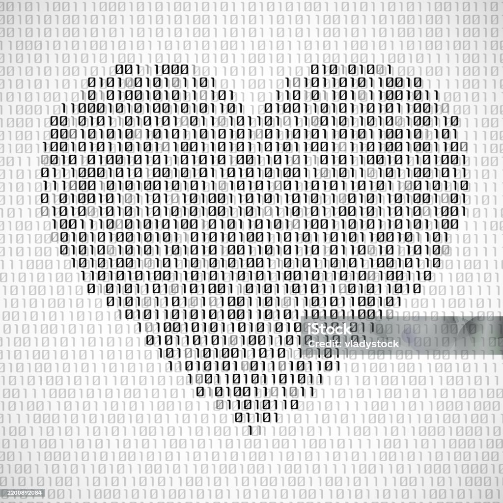 Developers Heart Signcode Abstract Heart Of Binary Code Stock Illustration - Download Image Now ...