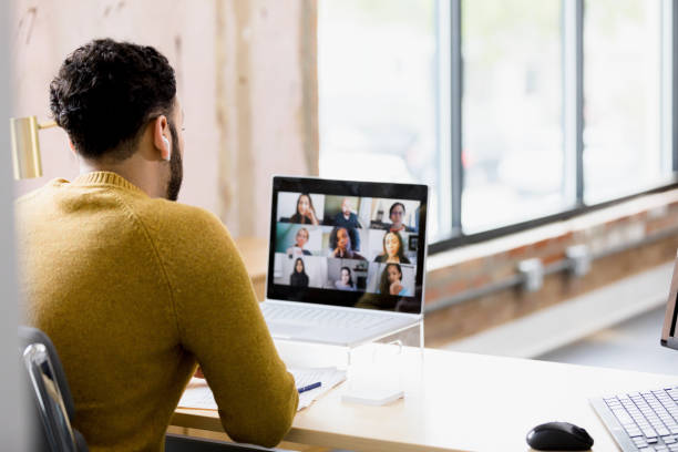 istock Diverse Team Video Conference Meeting on Laptop 2200897700