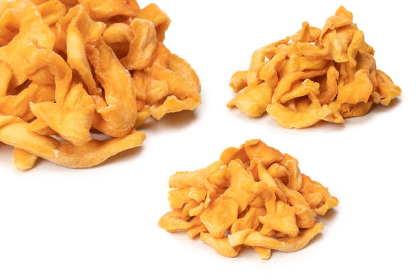 istock Dried melon slices isolated on a white background. 2200912928