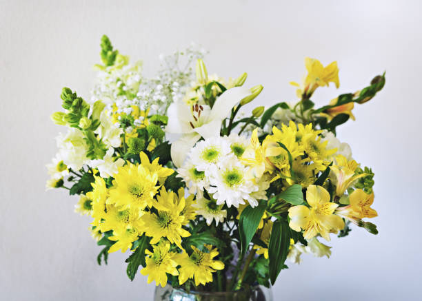 istock Beautiful bouquet with different flowers 2200915294
