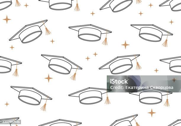 University Pattern Theme Seamless Pattern For University College School Education Vector ...