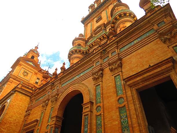 istock Old Building Tower Architecture . Plaza de Espana, Seville, Spain . 2200919769