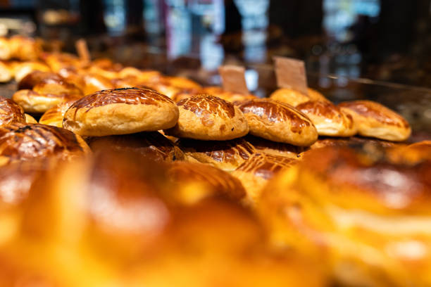 Traditional Turkish Bagels (poğaça) stock photo