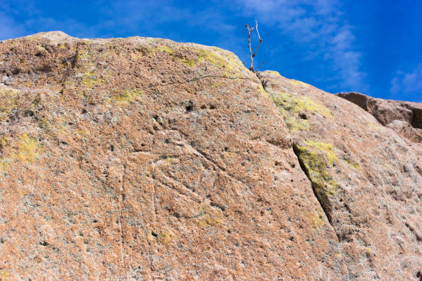 Petroglyph of Kokopelli at Tsankawi Trail, Bandelier National Monument, near Los Alamos, NM.