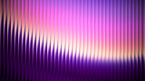 istock Ribbed fractal glass texture effect with bright dreamy gradient of purple pink and futuristic elegant mysterious look. Bold dynamic design blending bright colors and geometry. Vector illustration 2200928656