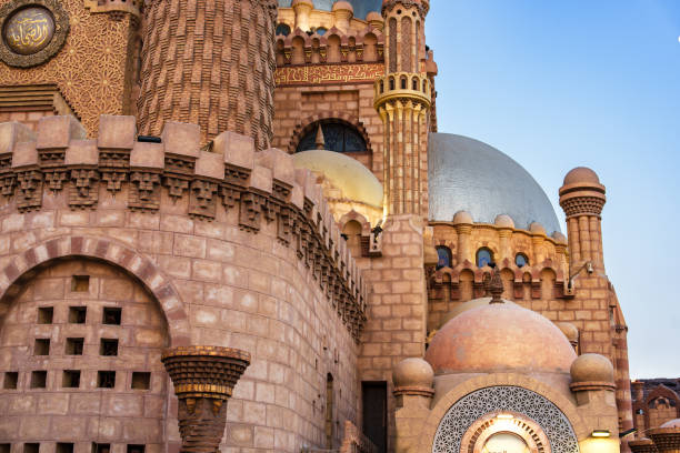 istock Exploring the intricate architecture of a historical building in Cairo during sunset 2200928871