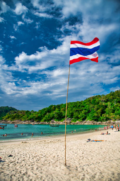 istock Thailand flag on the beach 2200932098