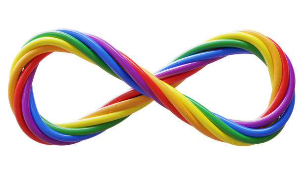 istock Rainbow Infinity symbol isolated on white, World Autism Awareness Day 2200957896