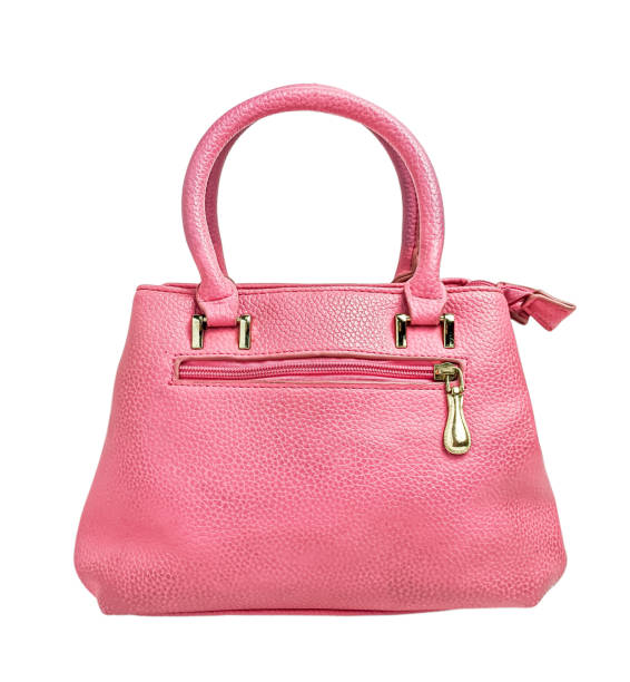 istock pink leather women's bag isolated on white background 2200960678