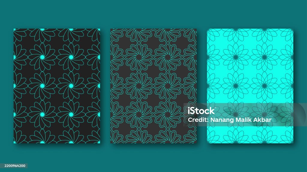 Background Pattern Only Seamless Pattern Set For Background Design Stock Illustration ...