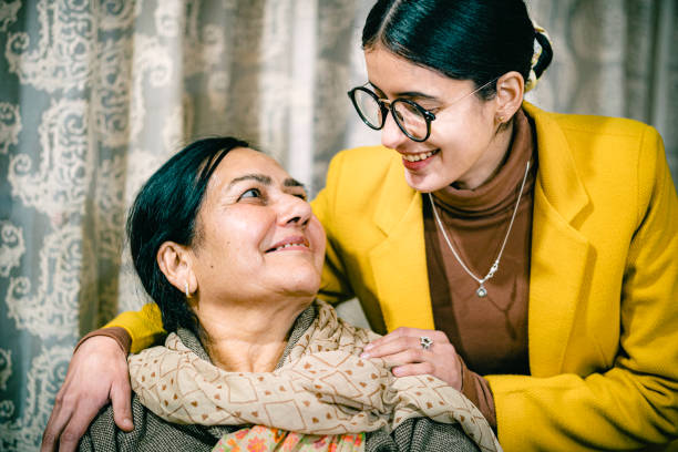 istock Heartwarming mother-daughter moment filled with joy. 2200978190