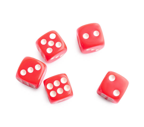 istock Many red game dices isolated on white, top view 2200982774
