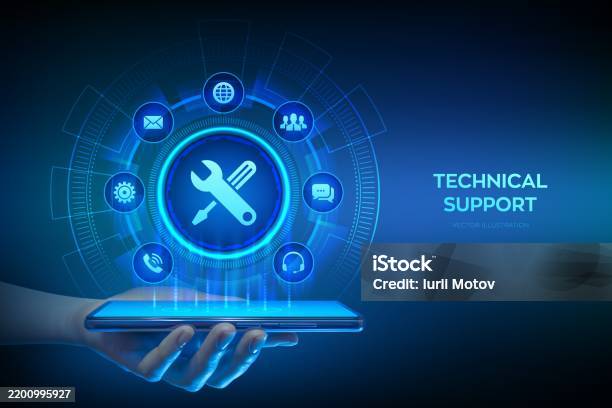 Technical Support Customer Help Tech Support Application Interface On ...