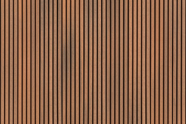 istock A brown wooden wall with a striped pattern. background 2200998471