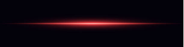 istock Glowing Red Laser Beams - Futuristic Neon Light Streaks on a Transparent Background for Sci-Fi, Cyberpunk, and Tech-Themed Designs 2201013453