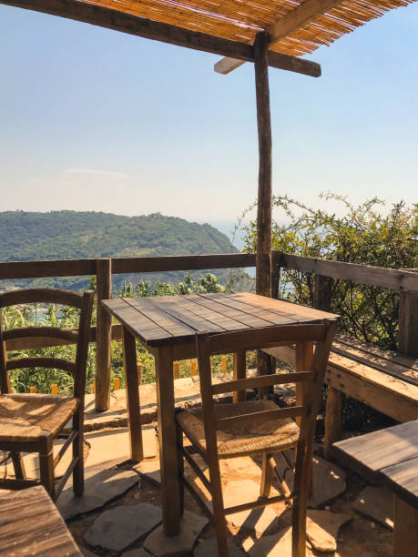 istock table with view at restaurant in italy 2201017589