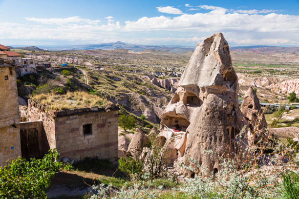 istock Strange rocks and cave dwellings in Uchisar in Cappadocia, Turkey 2201024198