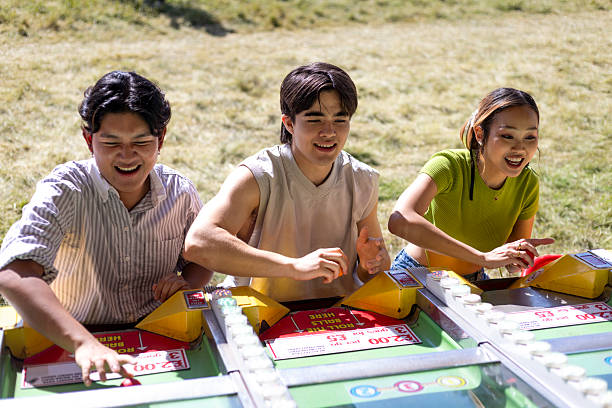 Cropped Hands Holding Dice At Market