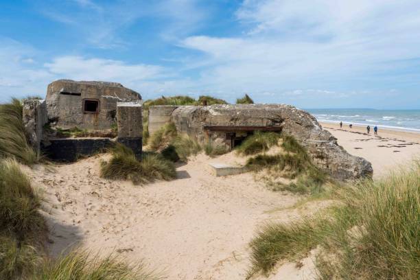 istock Bunker at Utah Beach in Normandy, France 2201045458