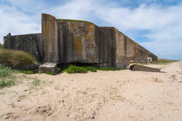 istock Bunker at Utah Beach in Normandy, France 2201045564
