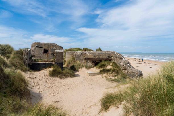 istock Bunker at Utah Beach in Normandy, France 2201045622