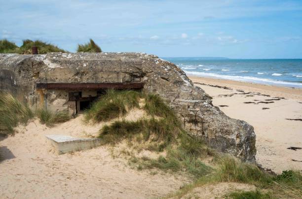 istock Bunker at Utah Beach in Normandy, France 2201045673