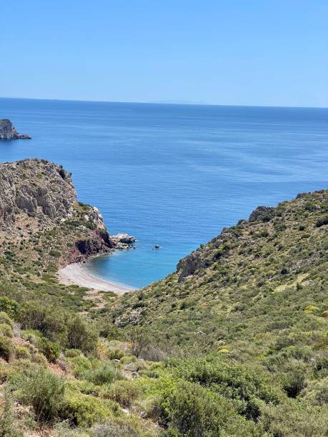 istock Scenic view of a secret beach 2201048952