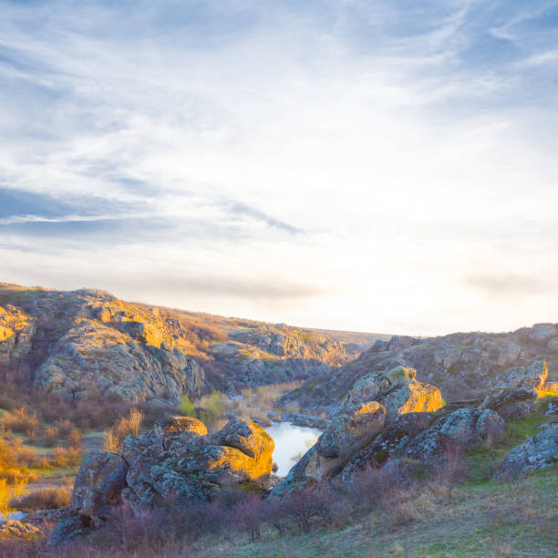istock river in stony mountain canyon at the early morning 2201053552